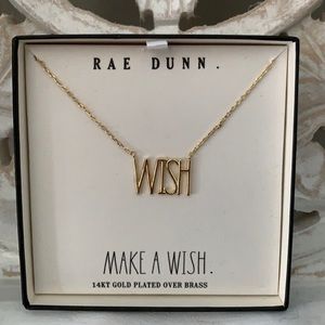 Rae Dunn 14 karat gold over brass necklace.
